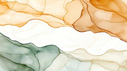 Poster - Rustic watercolor concept. Abstract fluid design with vibrant colors creating a wave-like pattern.