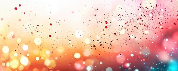 Aufkleber - Splattered watercolor idea. Colorful abstract bokeh background with sparkling lights and soft gradient effects.