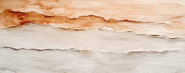Poster - Rustic watercolor concept. Elegant abstract watercolor texture with soft tones of beige and brown shades.