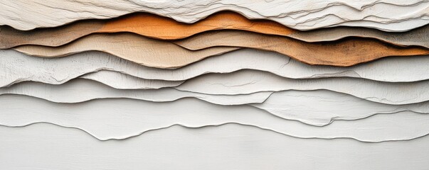 Aufkleber - Rustic watercolor concept. Abstract layered textures in neutral colors create a modern artistic design.