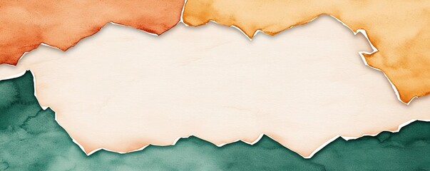 Poster - Rustic watercolor concept. Creative watercolor background ideal for artistic projects and presentations.