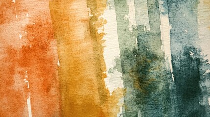 Aufkleber - Rustic watercolor concept. Colorful watercolor abstract texture with vibrant hues and flowing patterns.
