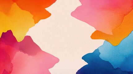 Aufkleber - Splattered watercolor idea. Colorful watercolor abstract background perfect for artistic projects and designs.
