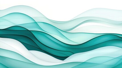 Poster - Water watercolor concept. Colorful abstract wave design with fluid lines and smooth gradients for modern backgrounds.