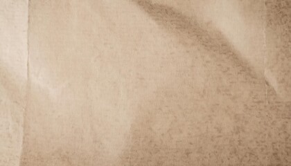 Poster - neutral beige textured paper background with subtle crumpled folds and light shadow variations, ideal for design or crafting projects