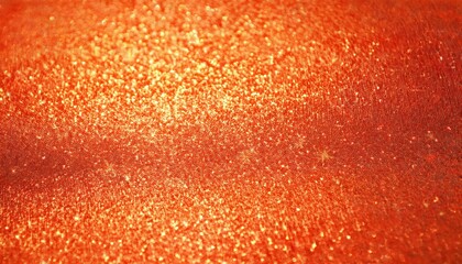 Poster - radiant orange glitter background with sparkling texture for festive designs, crafts, celebrations, and luxury presentation