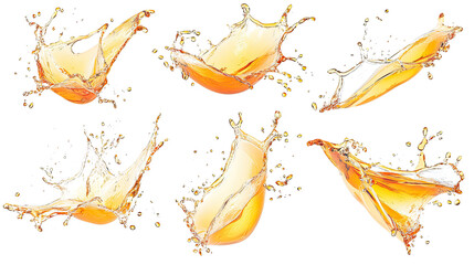 Poster - elegant bourbon splashes captured in motion generative ai