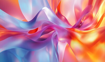 Wall Mural - Modern digital abstract 3D background. Can be used in the description of network abilities, technological processes, digital storages, science, education, etc., Generative AI