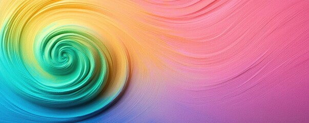 Aufkleber - Rainbow holi idea. Vibrant swirling colors create a dynamic abstract background for artistic designs.