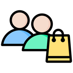 Poster - Customer Outline Color Icon
