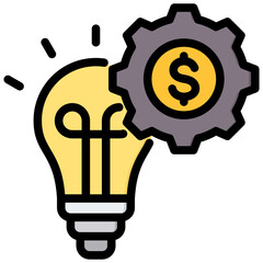 Poster - Business Innovation Outline Color Icon