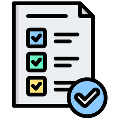 Poster - Complience Outline Color Icon