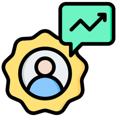 Poster - Performance Management Consulting Outline Color Icon