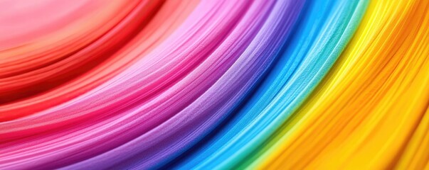 Aufkleber - Rainbow holi idea. Vibrant swirl of colorful paint creating a dynamic artistic backdrop.