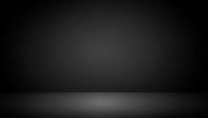 Poster - minimalist dark studio background with subtle spotlight effect on textured floor for photography, graphic design, and presentation