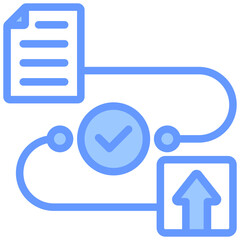 Poster - Assessment Process Blue Icon