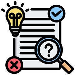 Poster - Testing Method Outline Color Icon