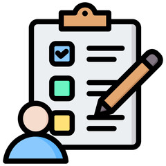Poster - Self Assessment Outline Color Icon