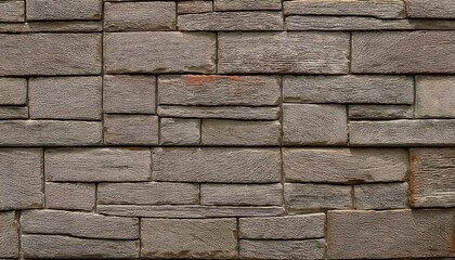 Aufkleber - close-up of stacked sandstone wall with irregular stone texture, warm neutral tones, ideal for background, design, or architectural use