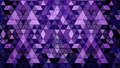 Poster - geometric purple triangle pattern design for modern backgrounds, abstract visuals, wallpapers, branding, or digital presentation