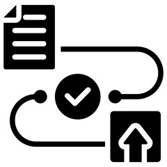 Poster - Assessment Process Glyph Icon
