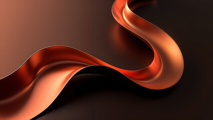 Poster - abstract background with metallic 3d figures red black color . Generative AI