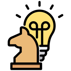 Poster - Strategy Outline Color Icon