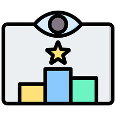 Poster - Competitive Landscape Outline Color Icon