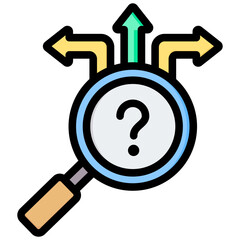 Poster - Decision Analysis Outline Color Icon