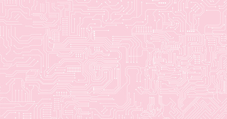 Poster - Vector circuit board illustration. Abstract technology.