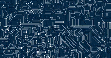 Poster - Hi-tech digital data abstract design stock illustration. 