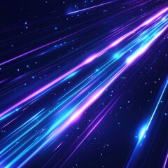 Wall Mural - abstract neon lights: a cosmic speed burst