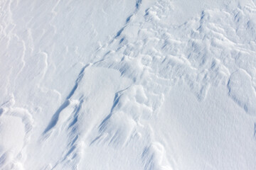 Wall Mural - The snow is white and the ground is covered in it