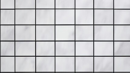 Poster - White marble tile texture background.
