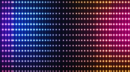 Poster - attractive futuristic and technological background in neon and bright colors. Modern technologies and neural networks.