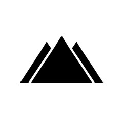 Poster - Three Peaks Minimalist Icon 
