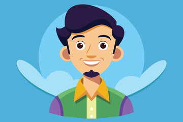 Poster - a friendly cartoon character with a vibrant outfit shows a joyful expression honesty customizable ca