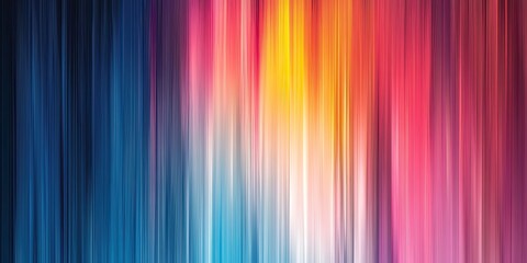 Fototapete - Vertical motion blur background showcasing vibrant hues of blue, pink, orange, and yellow with smooth gradient transitions throughout the image.