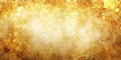 Poster - Textured background with a light rough surface in hues of yellow and brown featuring spotted patterns and a blank area for copy space in the center