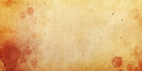 Poster - Textured paper background with a light rough surface in yellow and brown hues featuring spotted patterns and ample blank space for copy.