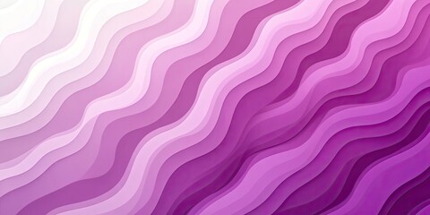 Poster - Wavy gradient pattern in shades of violet with soft white highlights flowing diagonally across the image creating a soothing abstract background