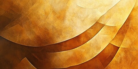Poster - Abstract textured background featuring layered golden hues and warm tones in a smooth gradient, creating a visually rich and elegant design.