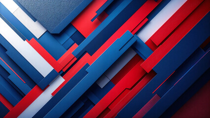Poster - abstract background of red and blue lines . generative ai