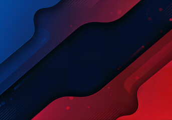 Poster - abstract background of red and blue lines . generative ai