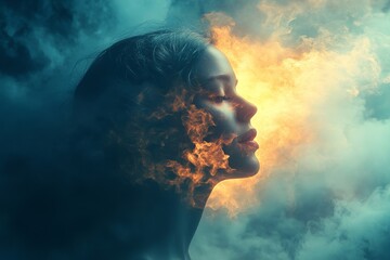 Poster - Inspiration and Creativity Concept Digital Background, Generative AI