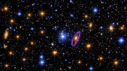 Wall Mural - Cosmic Wonders: A breathtaking journey through the universe, showcasing the splendor of galaxies, stars, and nebulae.