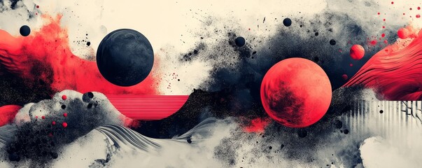 Poster - Modern Trendy Abstract Digital Design, Generative AI