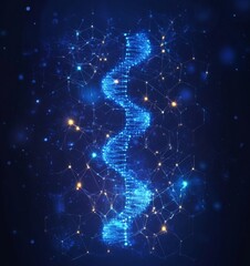 Fototapete - Abstract Medical Digital Background, Generative AI