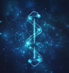 Poster - Abstract Medical Digital Background, Generative AI