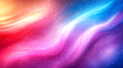 Wall Mural - Cosmic Dreamscape: Vibrant Abstract Galaxy Background